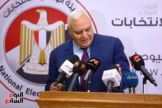 المستشار لاشين إبراهيم رئيس الهيئة الوطنية للانتخابات (9)