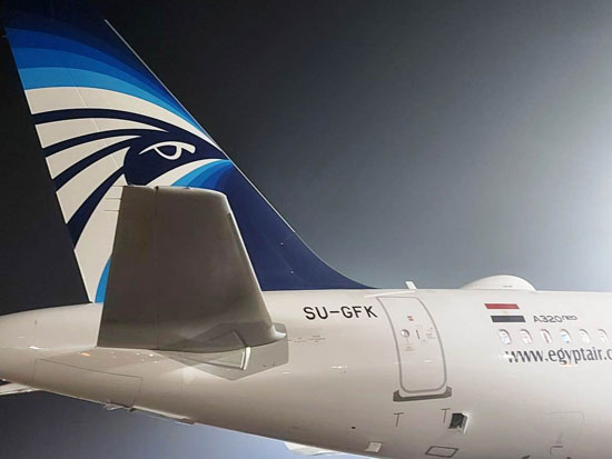 الطائرة الثانية لمصر للطيران من طراز الإيرباص A320 neo (4)