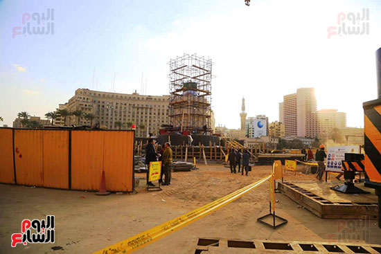 قاعدة مسلة رمسيس الثانى فى ميدان التحرير  (12)