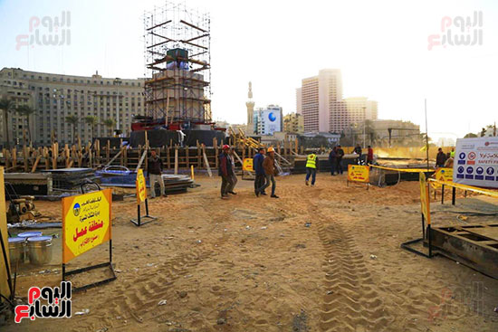 ميدان التحرير خلال تطويره