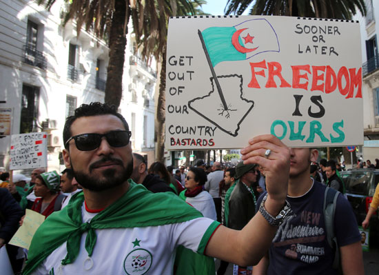 جانب من المظاهرات بالجزائر