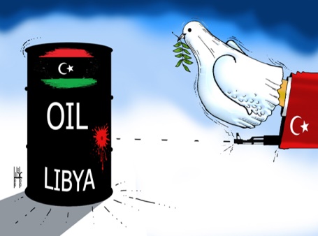 تركيا تحاول سرقة بترول ليبيا باسم السلام