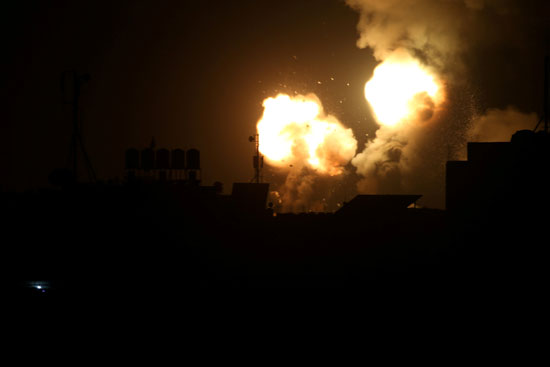 الانفجارات فى غزة