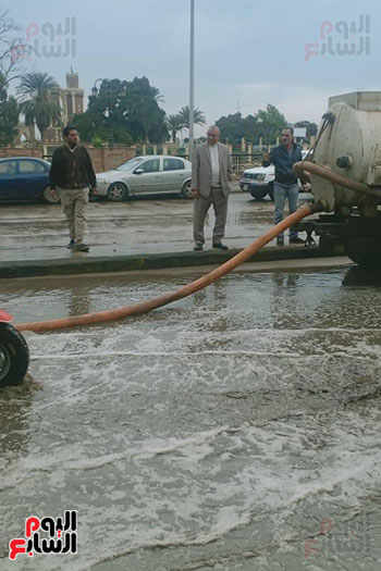 مياه الأمطار بشوارع القليوبية (1)