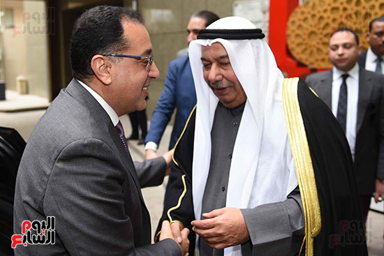 الدكتور مصطفى مدبولى رئيس الوزراء يشارك اليوم بالعيد الوطنى للكويت (1)