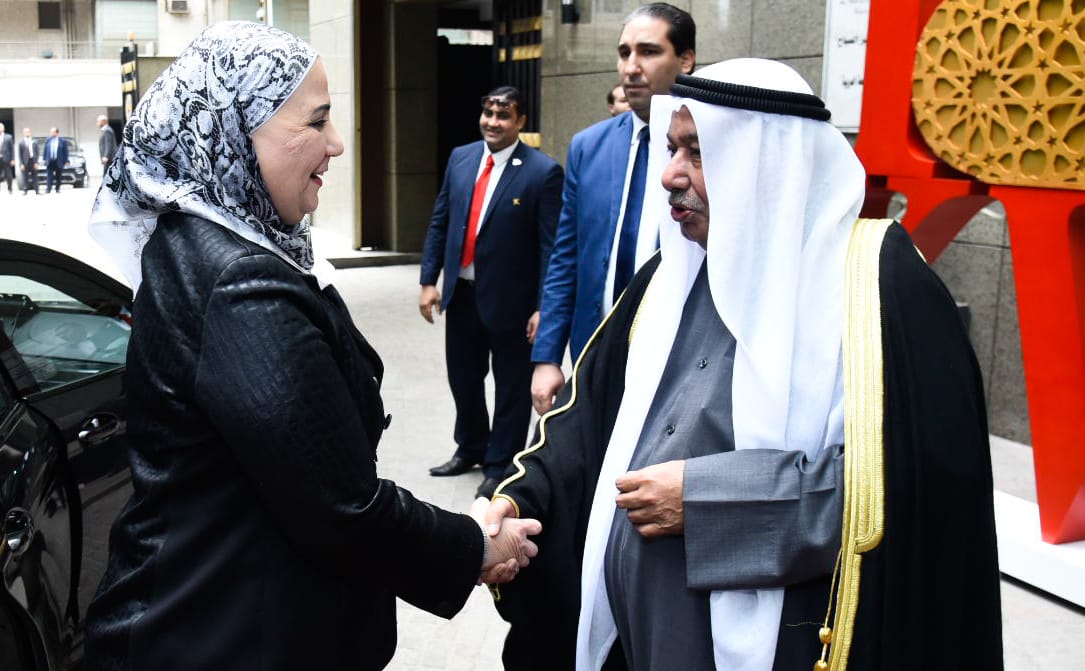 وزيرة التضامن خلال احتفال سفارة دولة الكويت بالقاهرة (2)