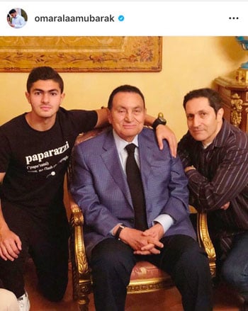 الرئيس الاسبق محمد حسنى مبارك و حفيده (3)
