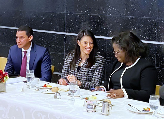 الدكتورة رانيا المشاط وزيرة التعاون الدولى تلتقى المديرين التنفيذيين للبنك الدولى  (3)