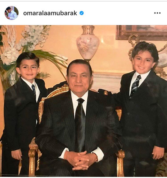الرئيس الاسبق محمد حسنى مبارك و حفيده (4)