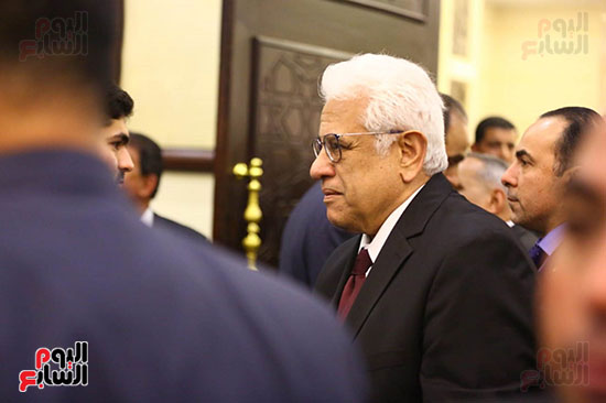 الدكتور حسام بدراوي في عزاء مبارك 