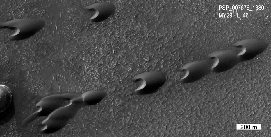 الكثبان الرملية على المريخ