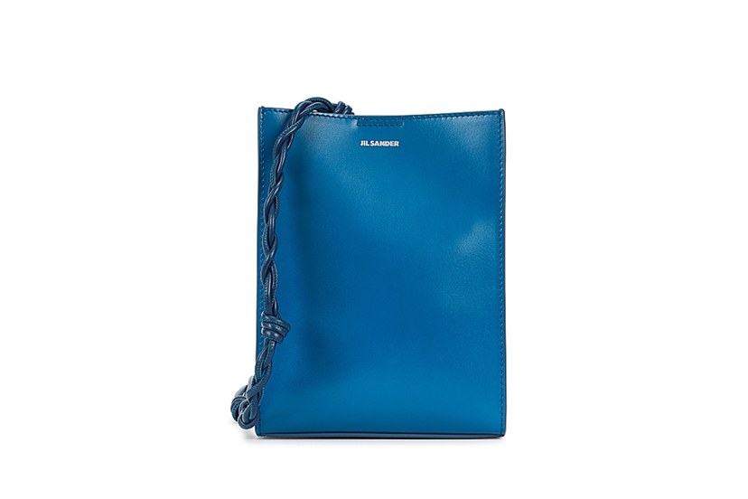 حقيبة جلد زرقاء