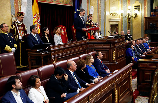 افتتاح الهيئة التسشريعية الرابعة عشرة فى البرلمان فى مدريد