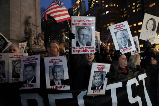 احتجاجات محدودة فى نيويورك على تبرئة ترامب