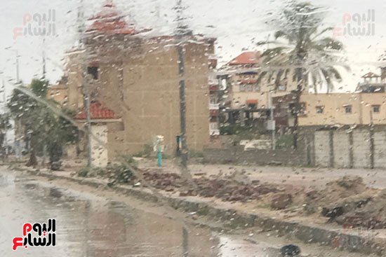 أمطار بمختلف أنحاء شمال سيناء (2)