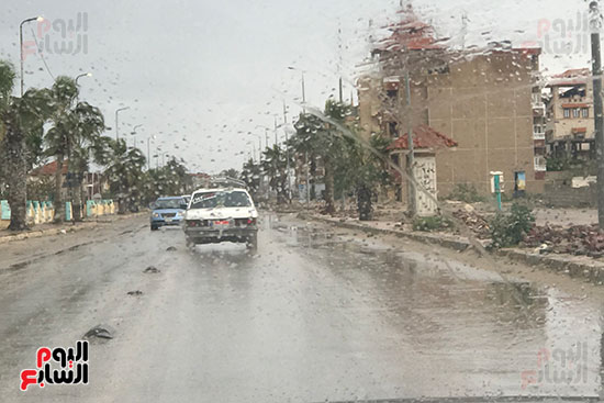 أمطار بمختلف أنحاء شمال سيناء (3)