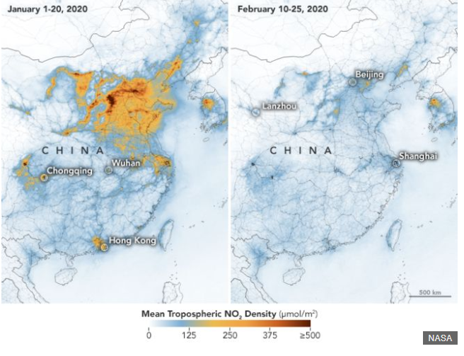 خريطة انتشار فيروس كوورنا في الصين