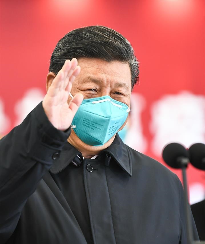 تحية الرئيس الصينى للمرضى