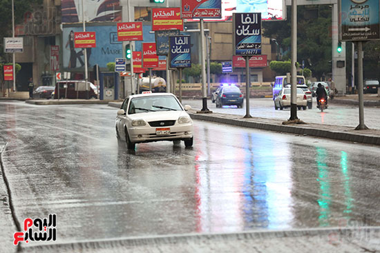 امطار فى شوارع القاهرة
