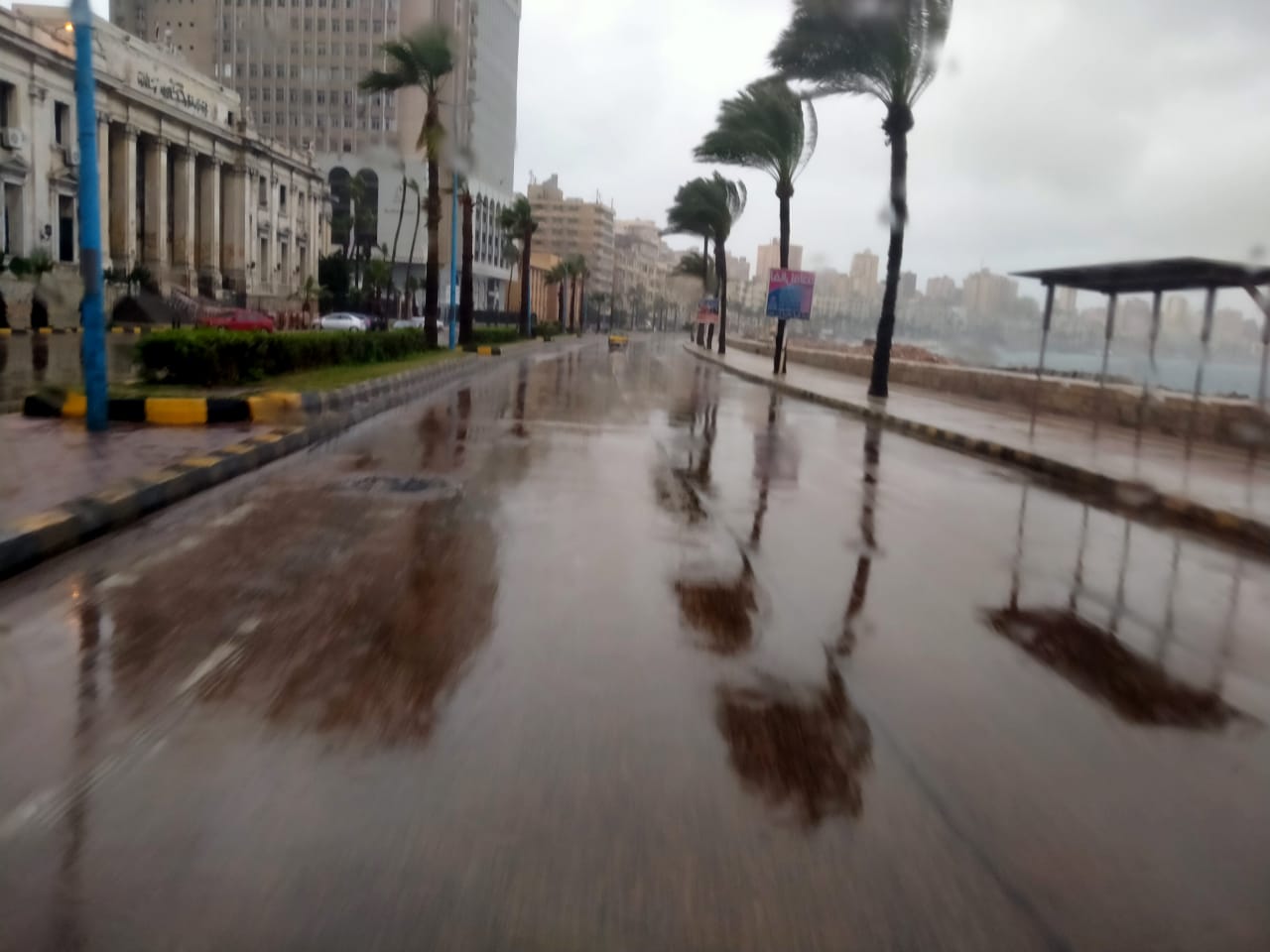 محافظ الإسكندرية يتابع حالة الطقس ميدانيا (3)