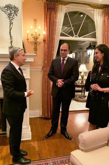 وزير خارجية كندا فى حفل عشاء بمنزل السفير المصرى  (5)