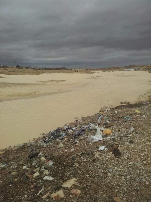 هبوب رياح شديدة وجريان السيول فى شمال سيناء (1)