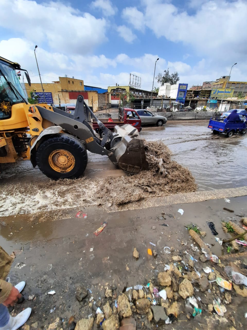 شفط مياه الأمطار من شوارع القليوبية (14)