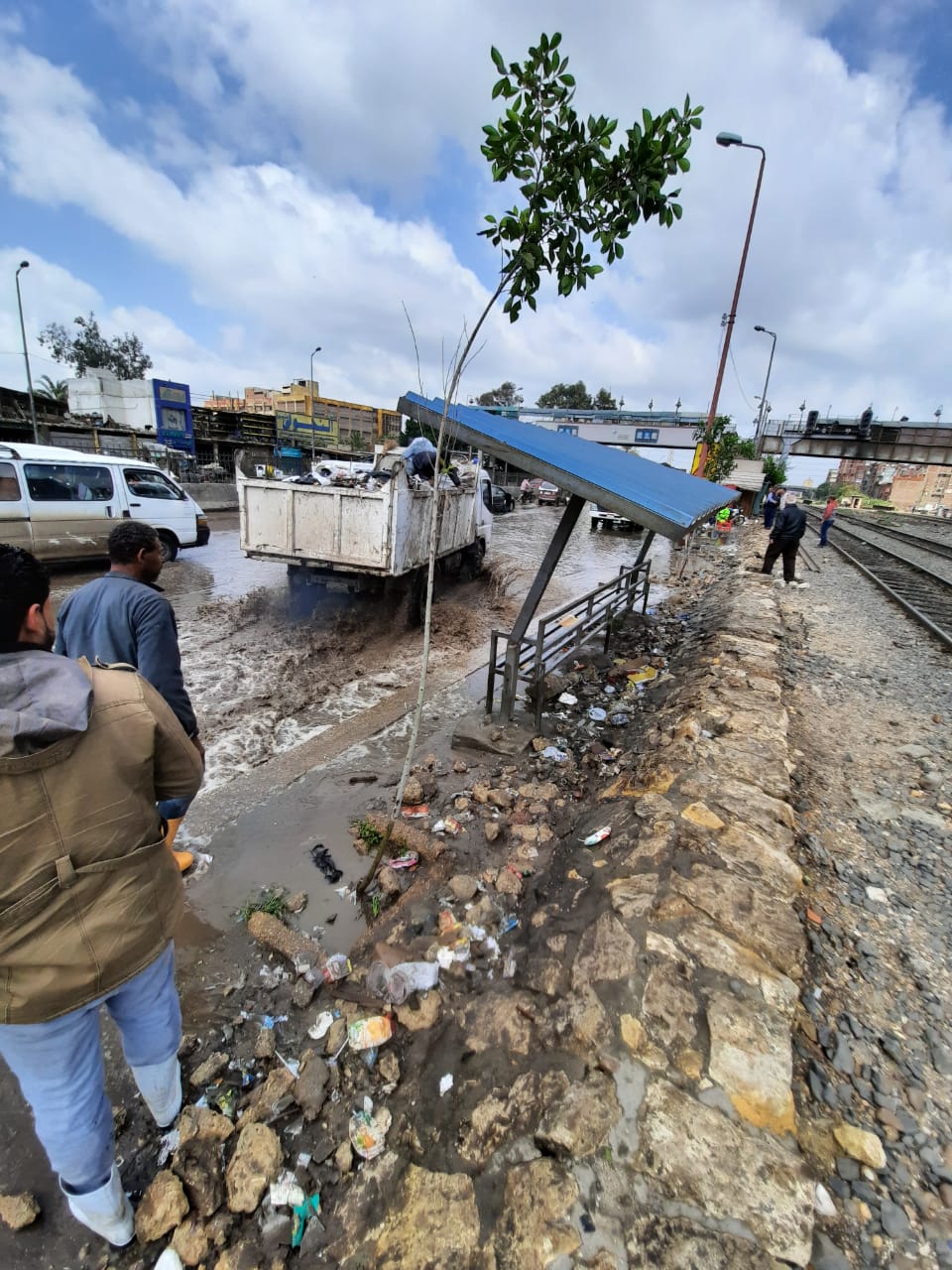 شفط مياه الأمطار من شوارع القليوبية (12)