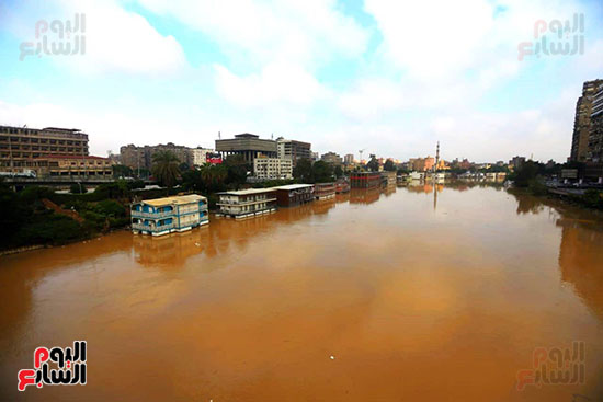 عكارة نهر النيل بسبب السيول