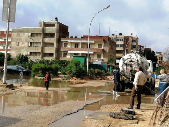 شفط مياه الأمطار من الشوارع (11)