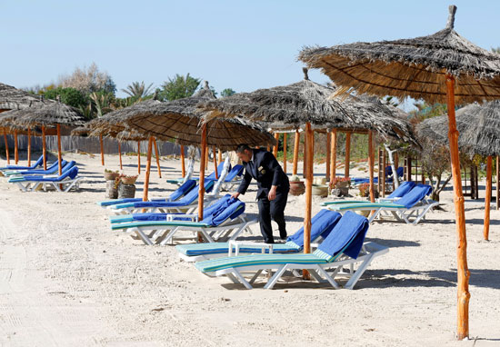 الشواطئ خاية من الزوار فى تونس
