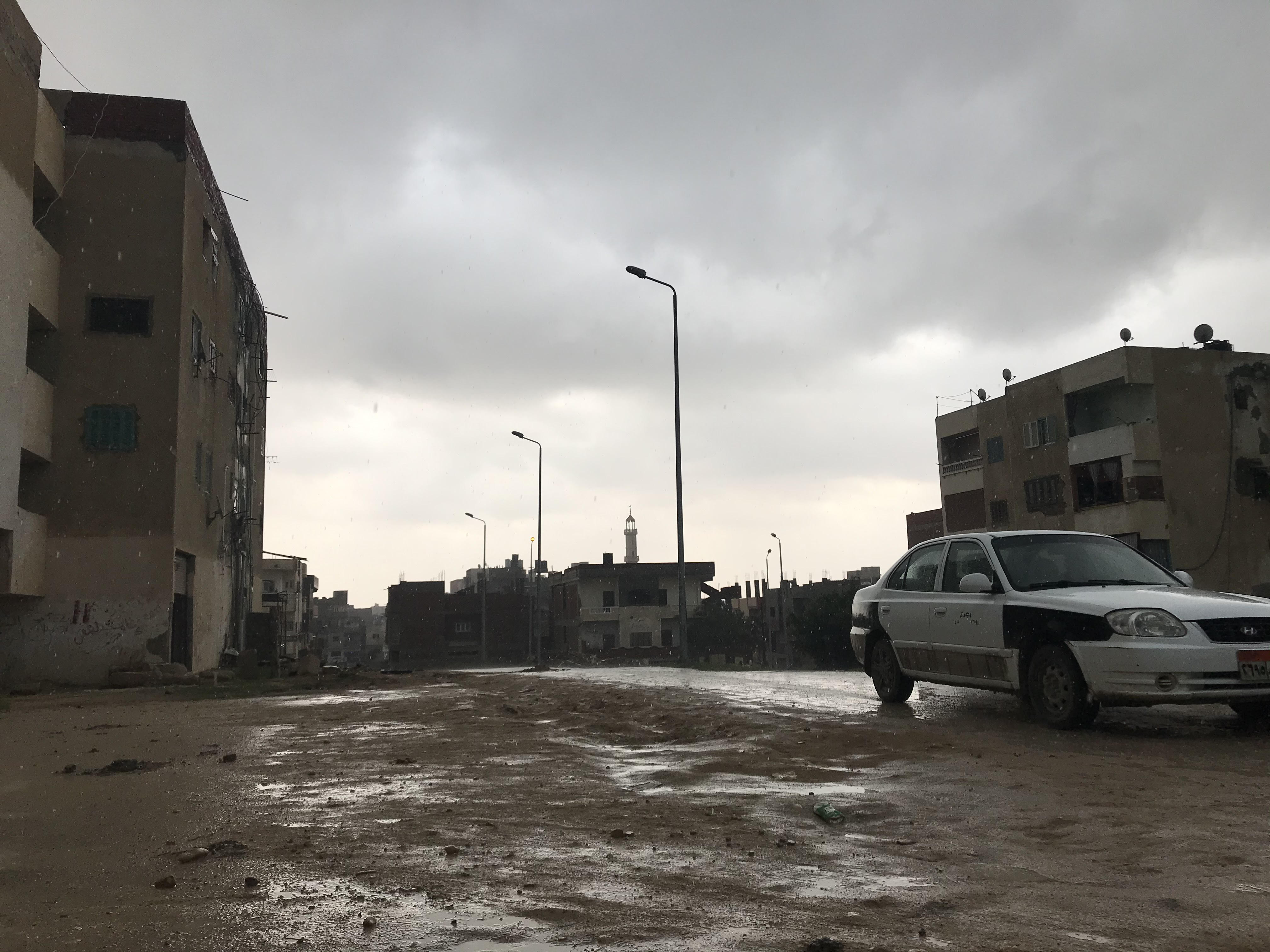 سقوط أمطار خفيفة على محافظة شمال سيناء (6)