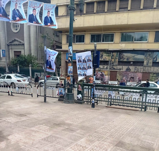 وضع حواجز حديدية بمحيط نقابة المحامين (10)