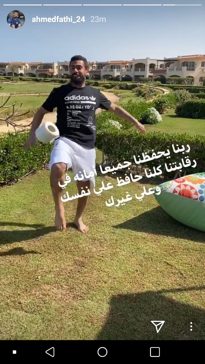 احمد فتحي يشارك في التحدي