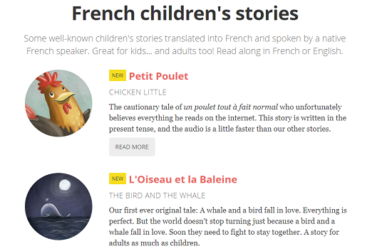 تعلم اللغة الفرنسية من قصص الأطفال