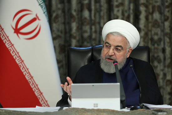 الرئيس-الإيراني-حسن-روحاني-يتحدث-خلال-اجتماع-لفرقة-العمل-الحكومية-الإيرانية-بشأن-الفيروس-التاجي-في-طهران