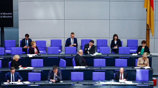 جلسة البرلمان الالمانى