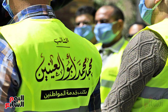 محافظ الجيزة وأبو العينين ينفذان مسحا شاملا لتطهير وتعقيم الشوارع والميادين (7)