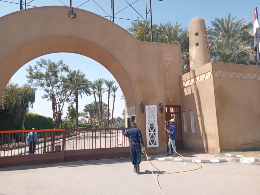 2 جانب من التعقيم المتواصل بشوارع الزينية 2 جانب من التعقيم المتواصل بشوارع الزينية