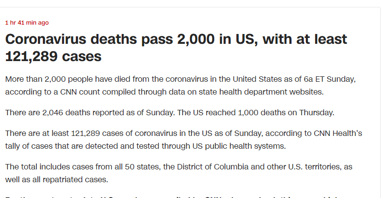 وفاة 200 شخص فى الولايات المتحدة الامريكية