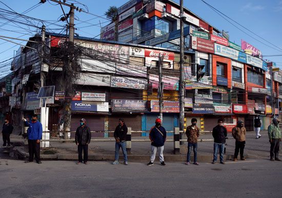 المقبوض عليهم بنيبال بسبب اخراقهم للحظر المقبوض عليهم بنيبال بسبب اخراقهم للحظر