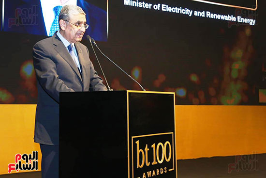 محمد شاكر وزير الكهرباء يثمن احتفالية BT 100