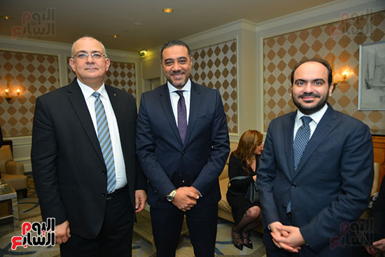 من اليمين أمير نبيل وأيمن عصام وحسام صالح