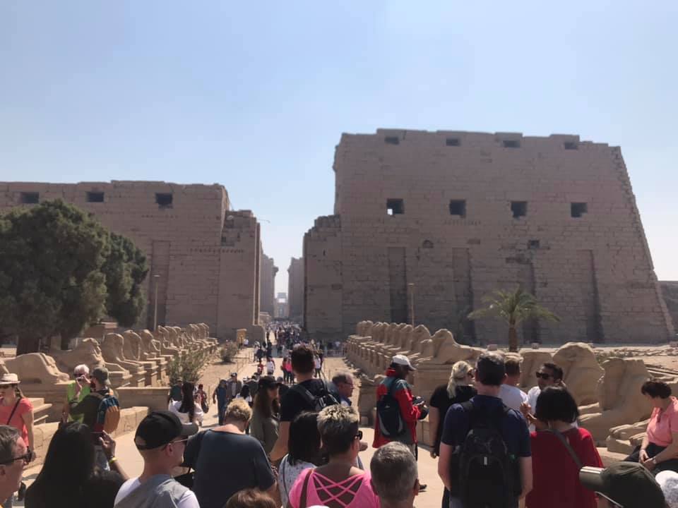 السياح الأجانب يتوافدون على المعابد الفرعونية شرق وغرب الأقصر  (2)