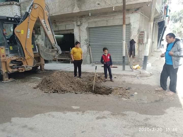 إصلاح خطوط مياه وسط مدينة العريش وتسيير قافلة طبية بحى الكرامة (4)