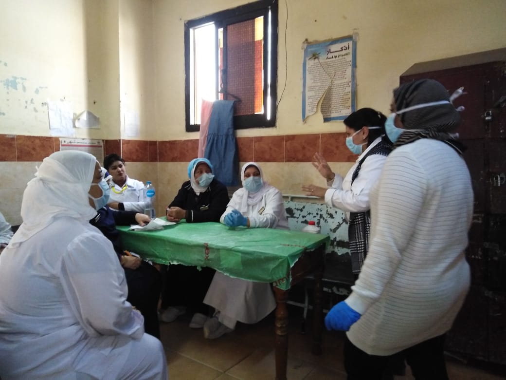 تدريب الممرضات ببنى سويف لمكافحة فيروس كورونا (3)