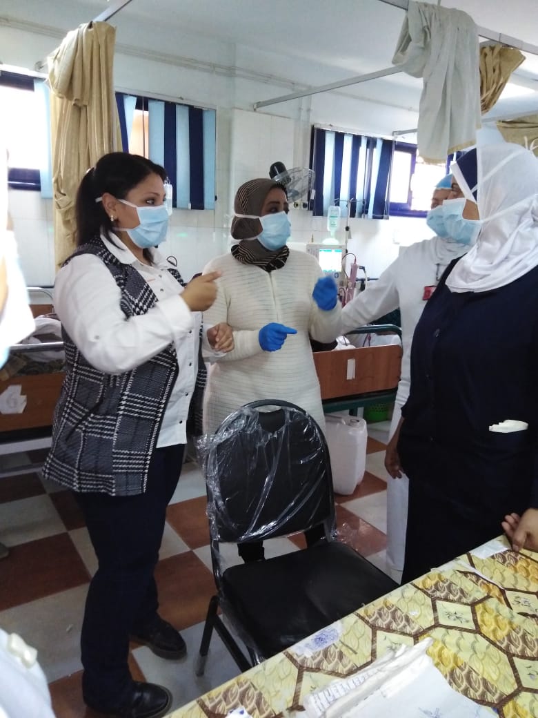 تدريب الممرضات ببنى سويف لمكافحة فيروس كورونا (2)
