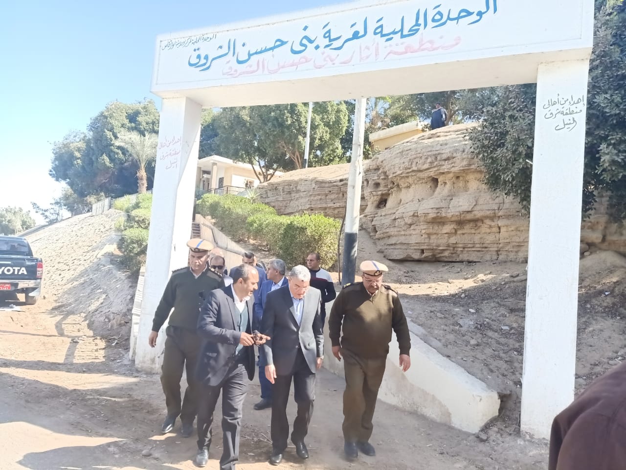 محافظ المنيا يتفقد منطقة آثار بني حسن بمركز ابوقرقاص (5)