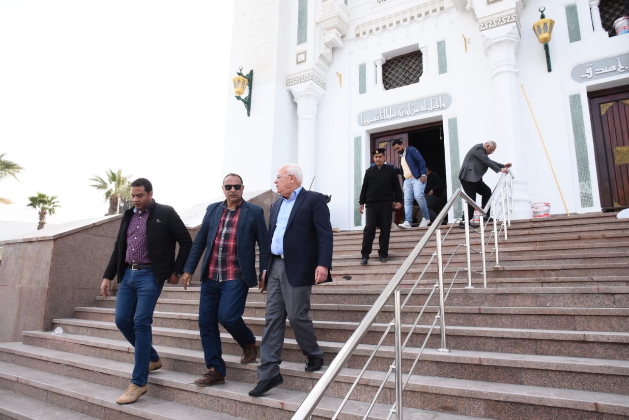 محافظ بورسعيد يتابع الاستعدادات النهائية لافتتاح المجمع الإسلامي ببورفؤاد (8)