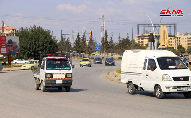طريق حلب دمشق الدولى